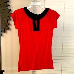 Kensie - Red & Black blouse - XS - EUC!